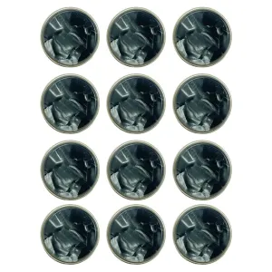 12 Pcs Shirt Shank Button Marble Finished Resin Textured for Mens and Women