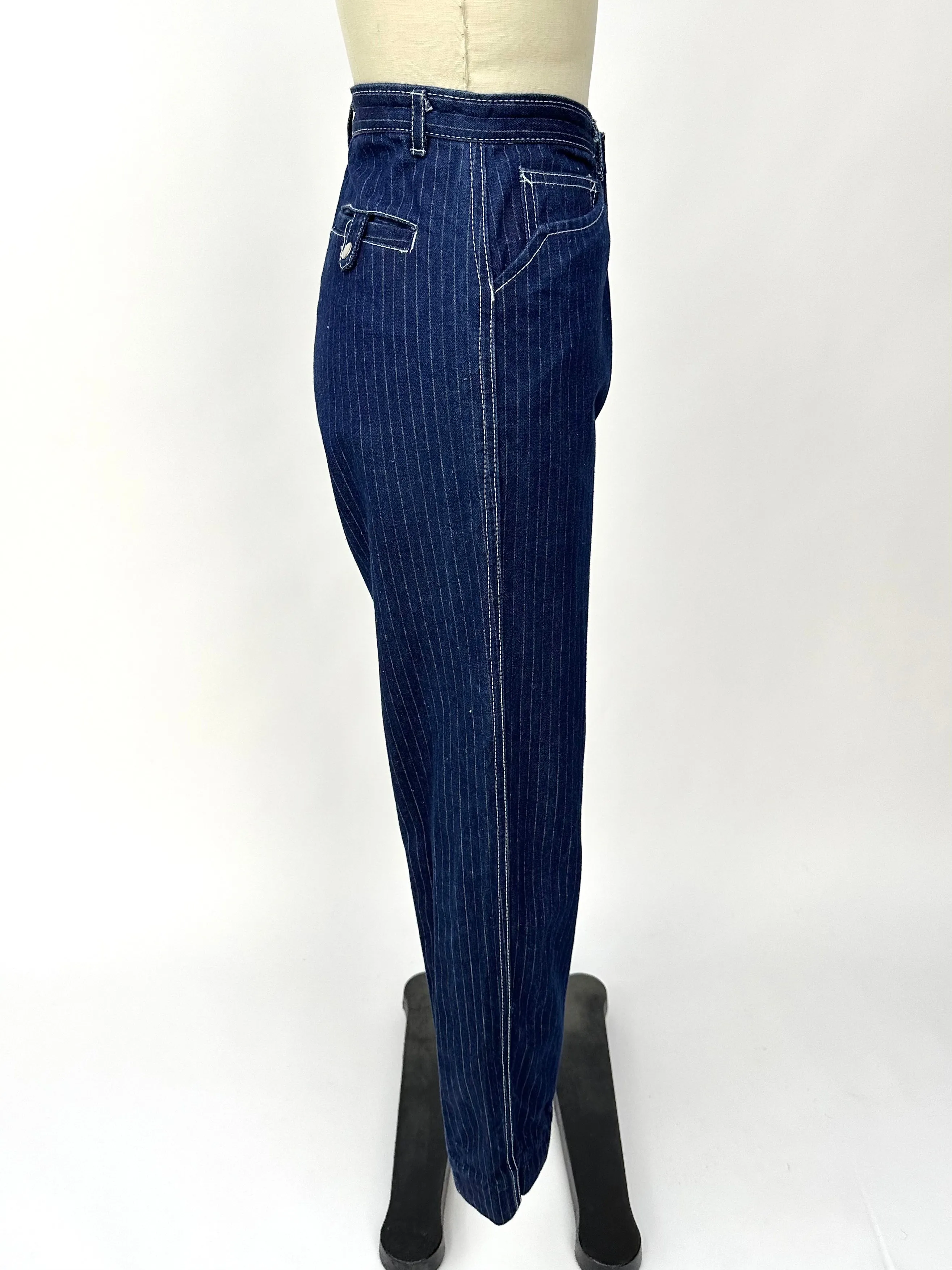 1970s Nest-Ce Pas? Pinstripe Jeans
