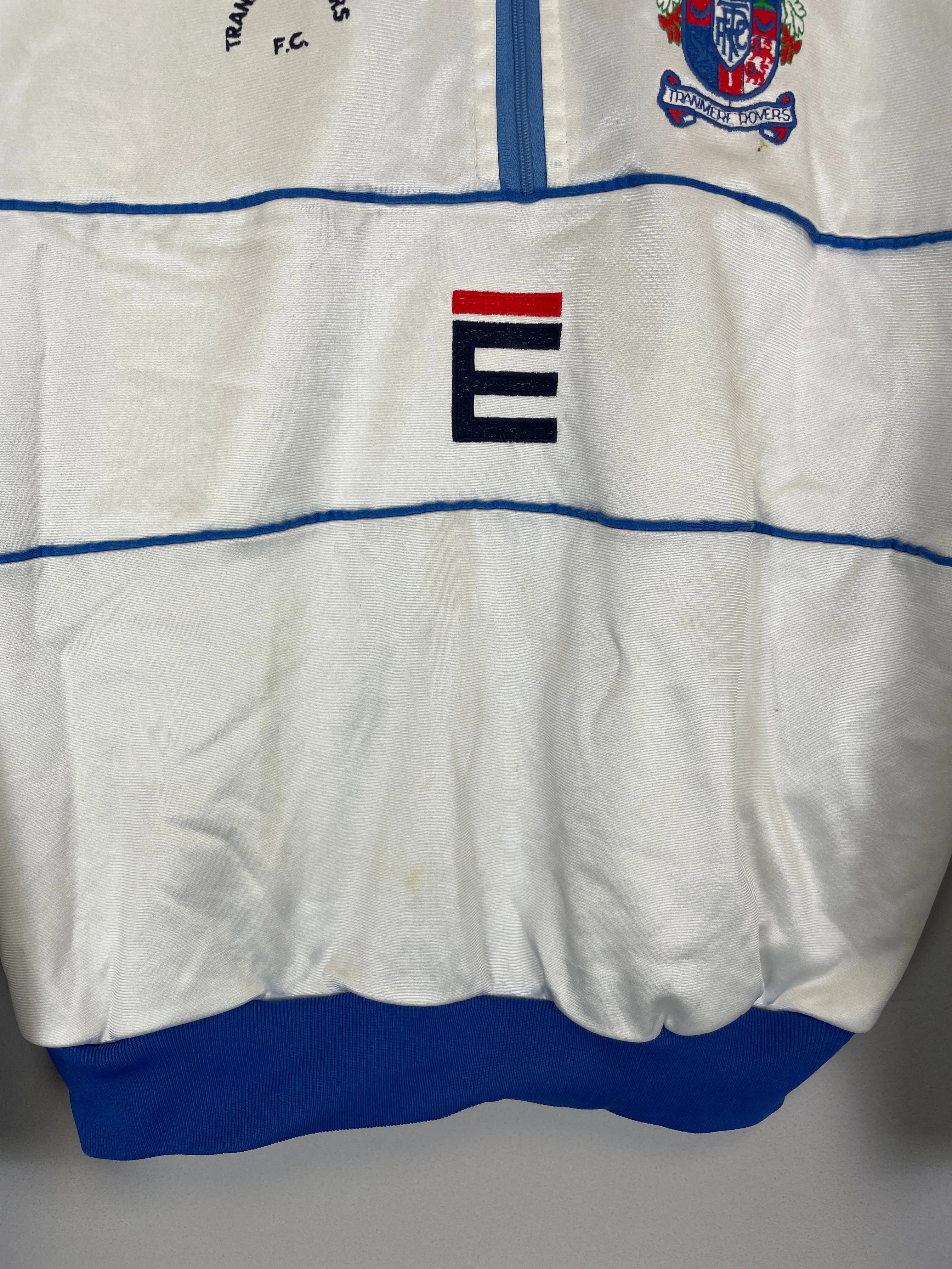 1991/93 TRANMERE ROVERS 1/2 ZIP TRACK JACKET (M) EN-S