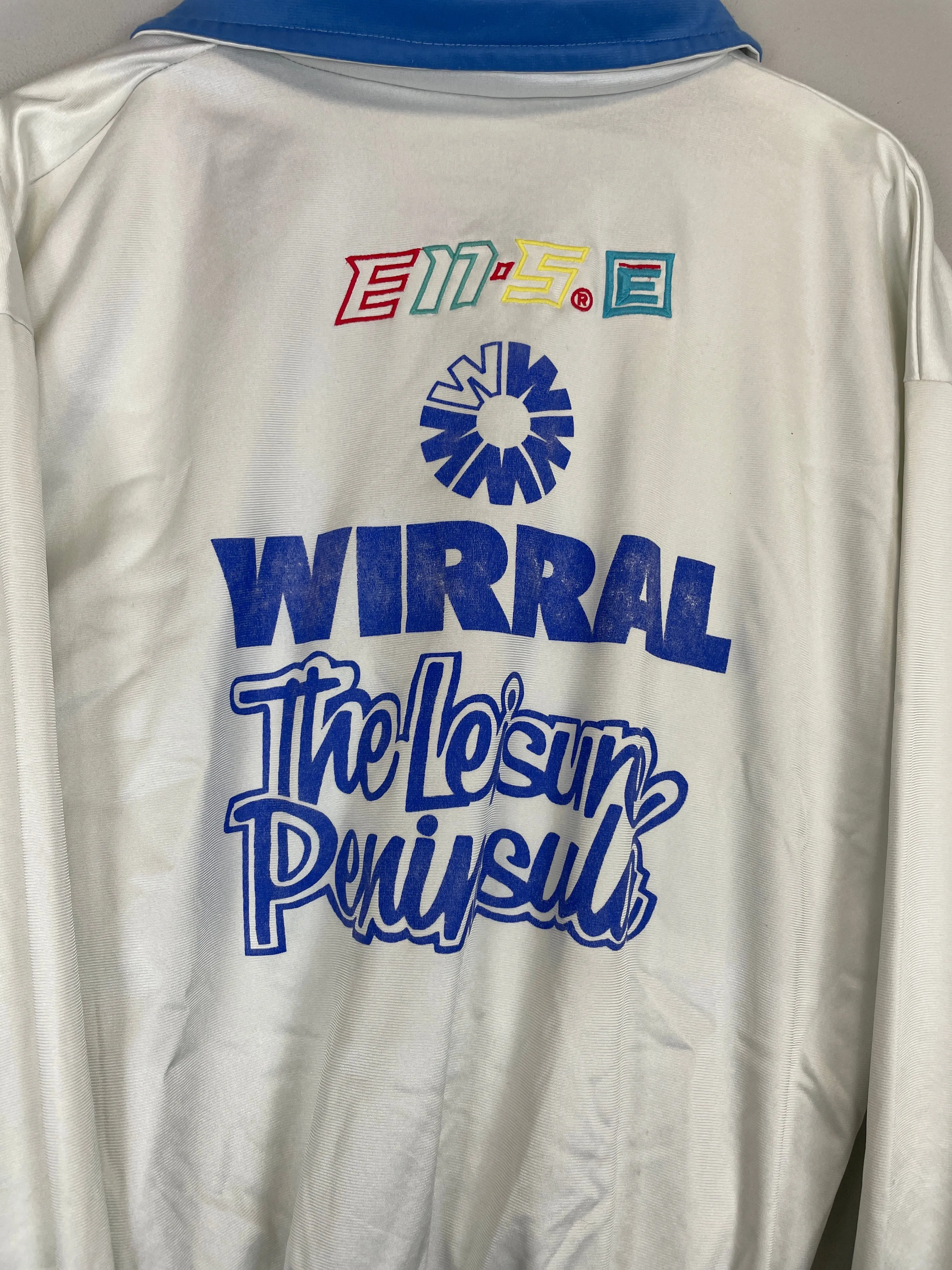1991/93 TRANMERE ROVERS 1/2 ZIP TRACK JACKET (M) EN-S