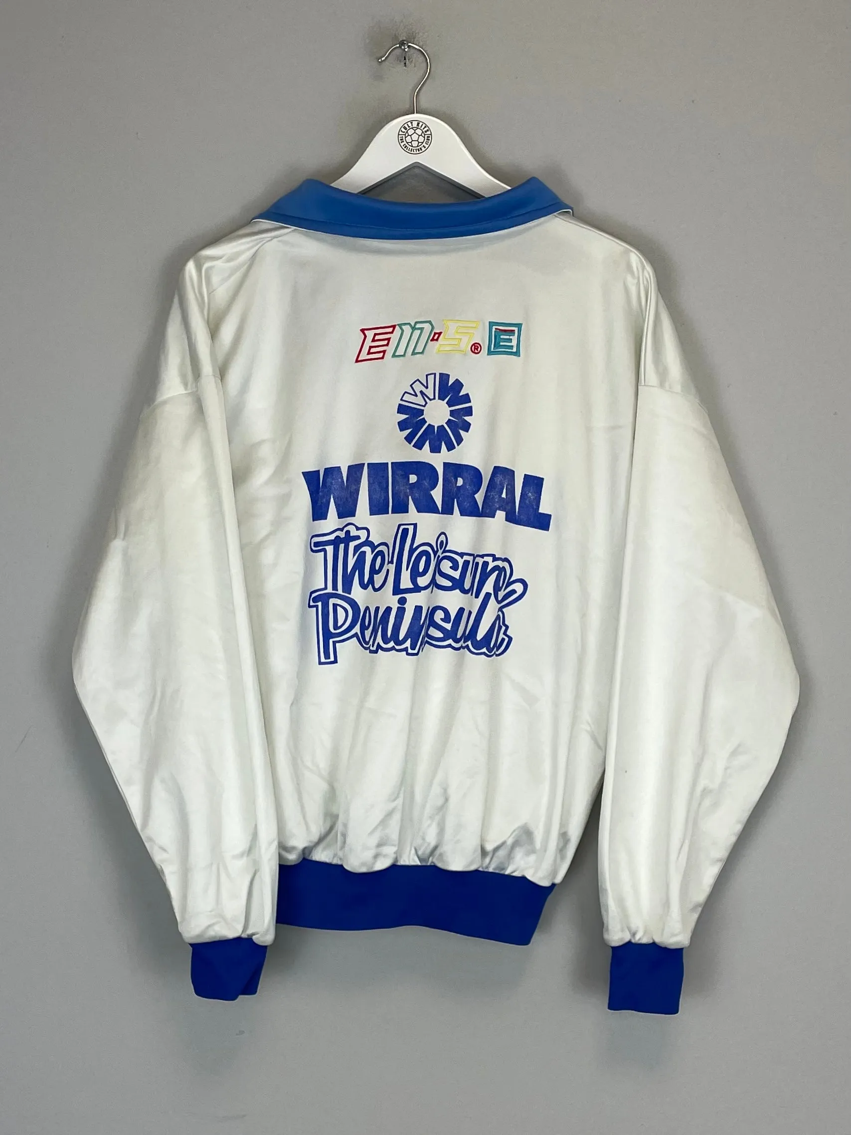 1991/93 TRANMERE ROVERS 1/2 ZIP TRACK JACKET (M) EN-S