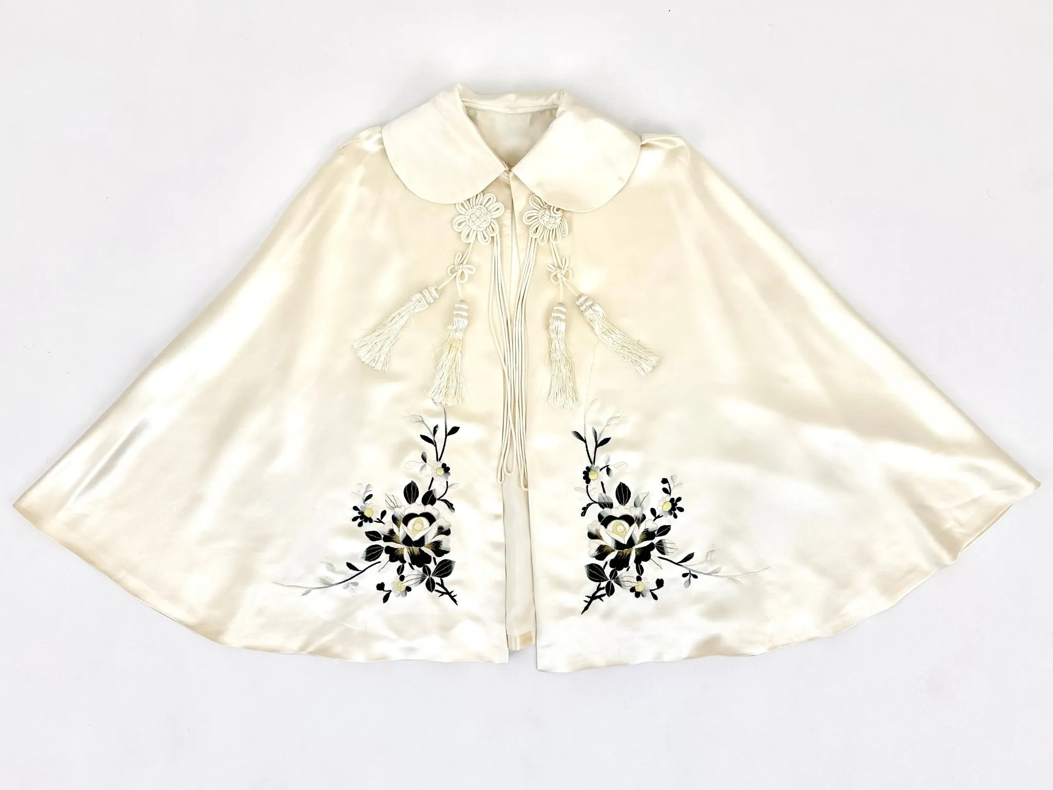 20s Silk Embroidered Cape