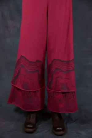 3239 Wide Crop Petaloon Rosso-P