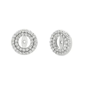 4MM DIAMOND EARRING JACKETS 14K GOLD (0.52 CTW)