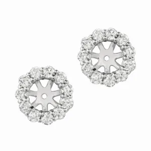 4MM DIAMOND EARRING JACKETS 14K GOLD (1.33 CTW)