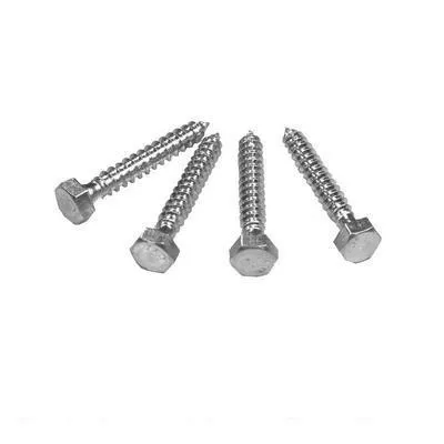 5/16" Diameter Zinc Plated Hex Head Lag Bolts
