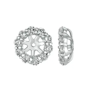 5MM DIAMOND EARRING JACKETS 14K GOLD (1.26 CTW)