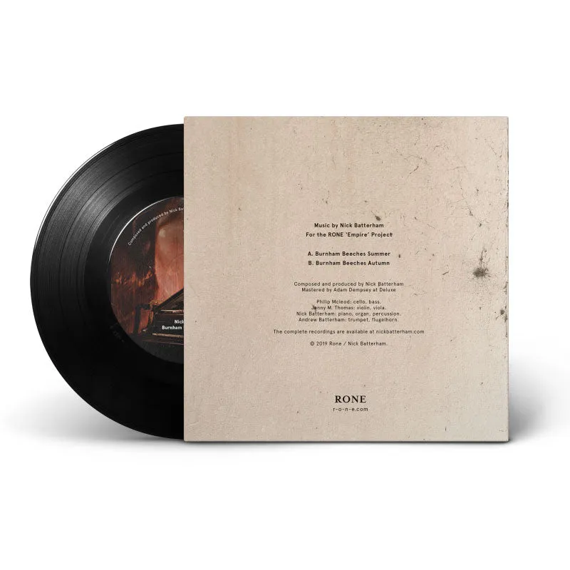 7 inch vinyl packaged in CMYK full colour printed cardboard jacket (no spine)