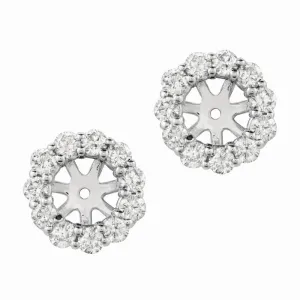 7MM DIAMOND EARRING JACKETS 14K GOLD (1.9 CTW)