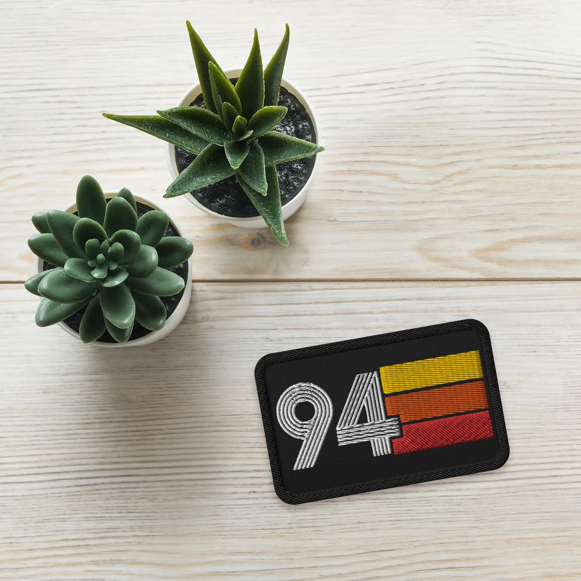94 - 1994 Retro Birthday Year Embroidered patches