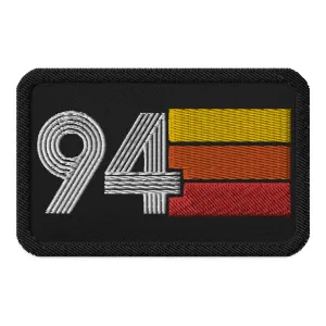 94 - 1994 Retro Birthday Year Embroidered patches