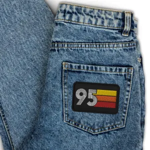 95 - 1995 Retro Birthday Year Embroidered patches