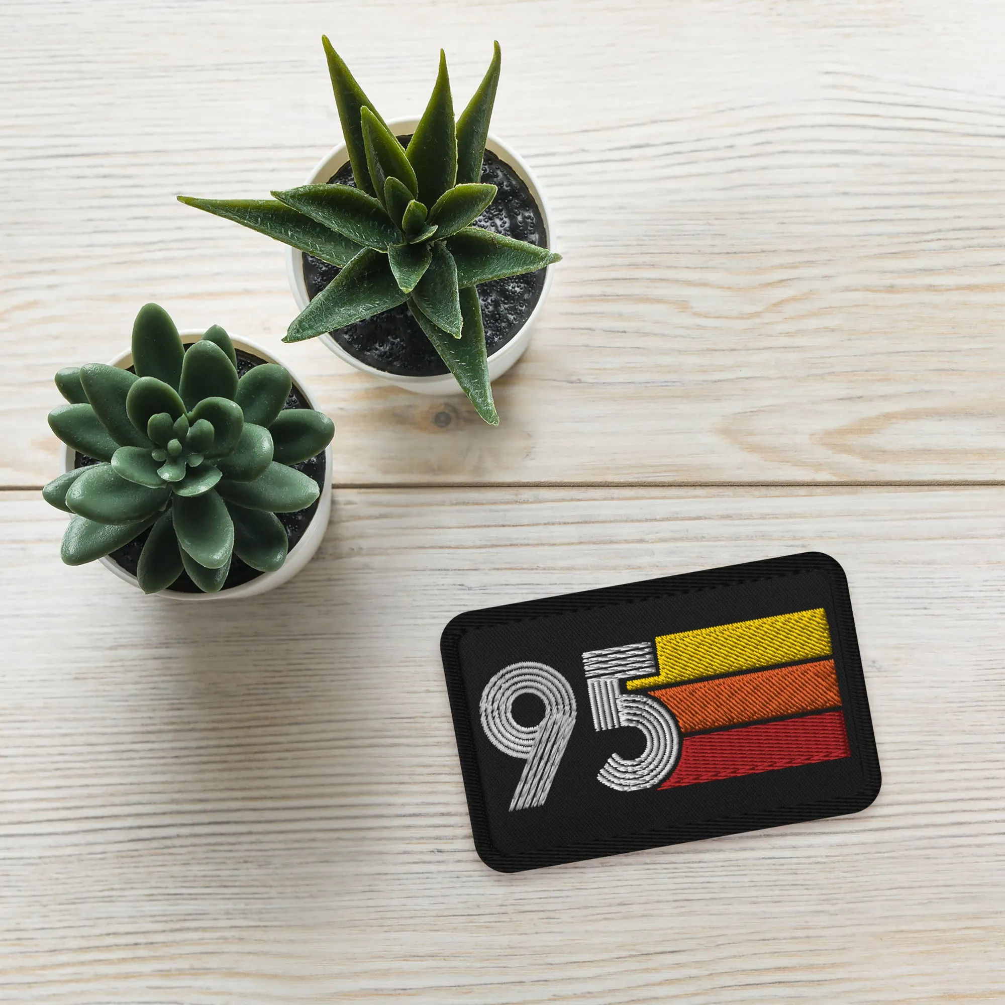 95 - 1995 Retro Birthday Year Embroidered patches