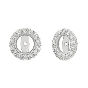 9MM DIAMOND EARRING JACKETS 14K GOLD (0.67 CTW)