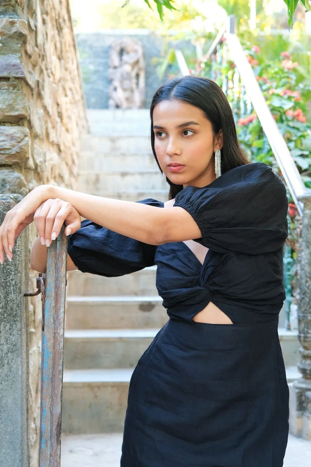 Adaah Mini Black Dress