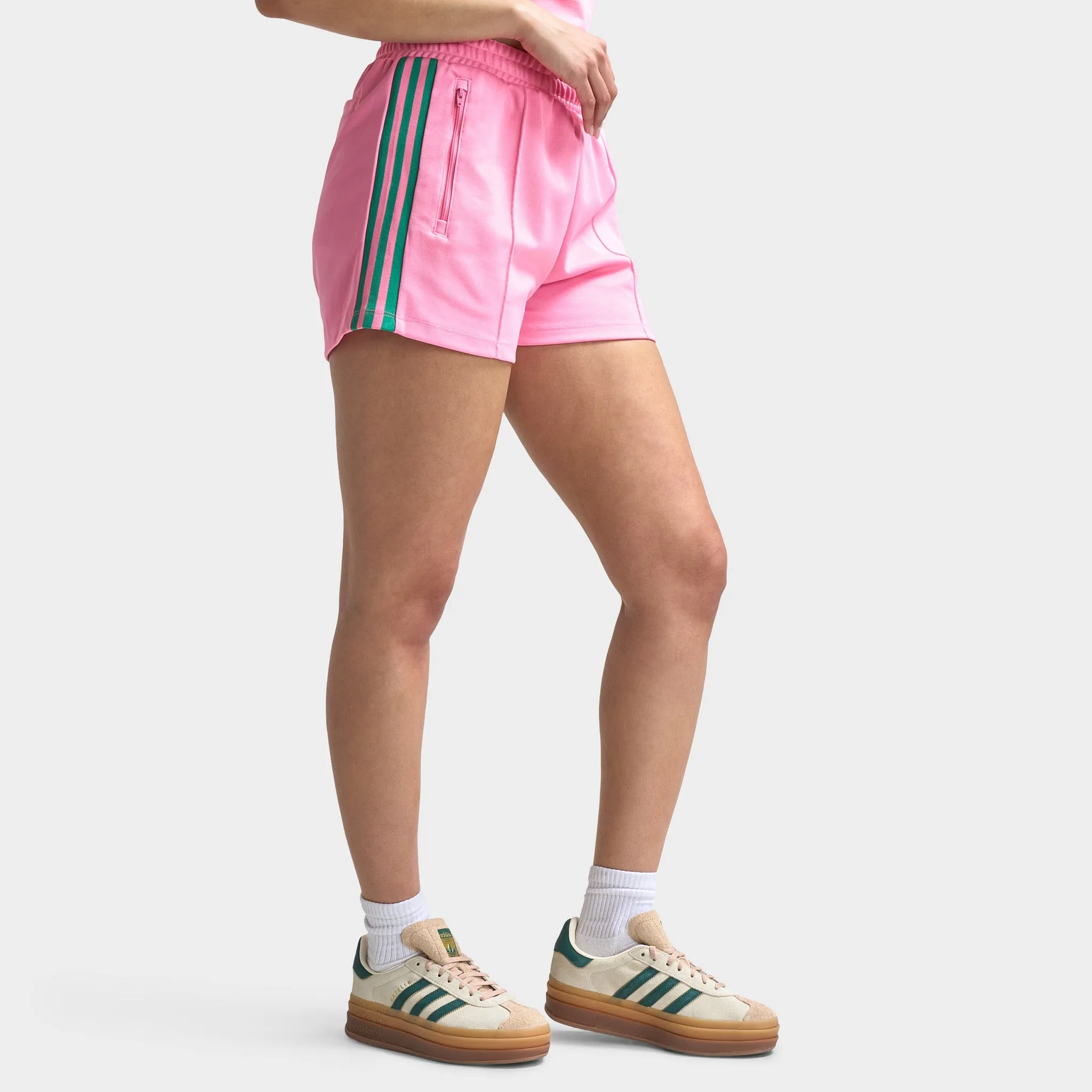 adidas Women's Classic Shorts Bliss Pink / Semi Court Green