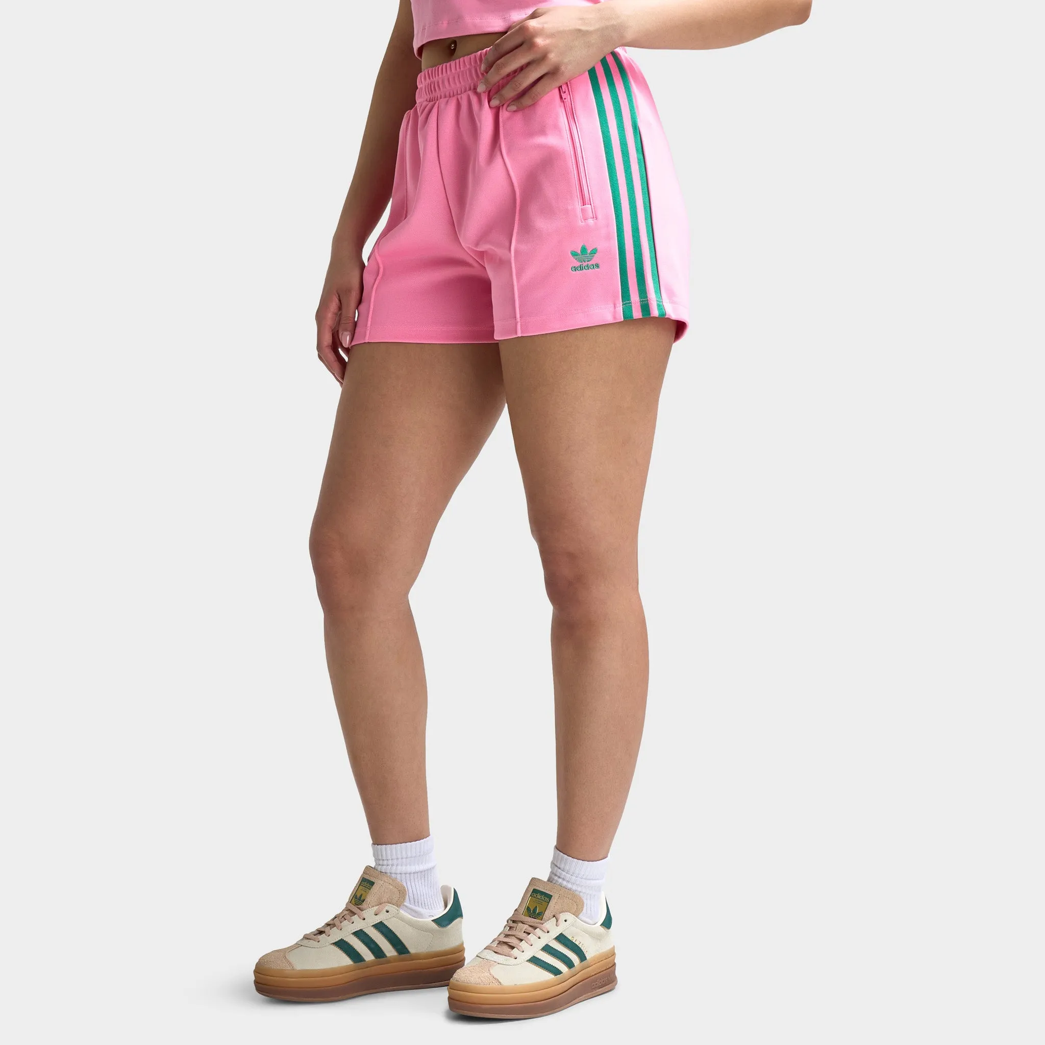 adidas Women's Classic Shorts Bliss Pink / Semi Court Green