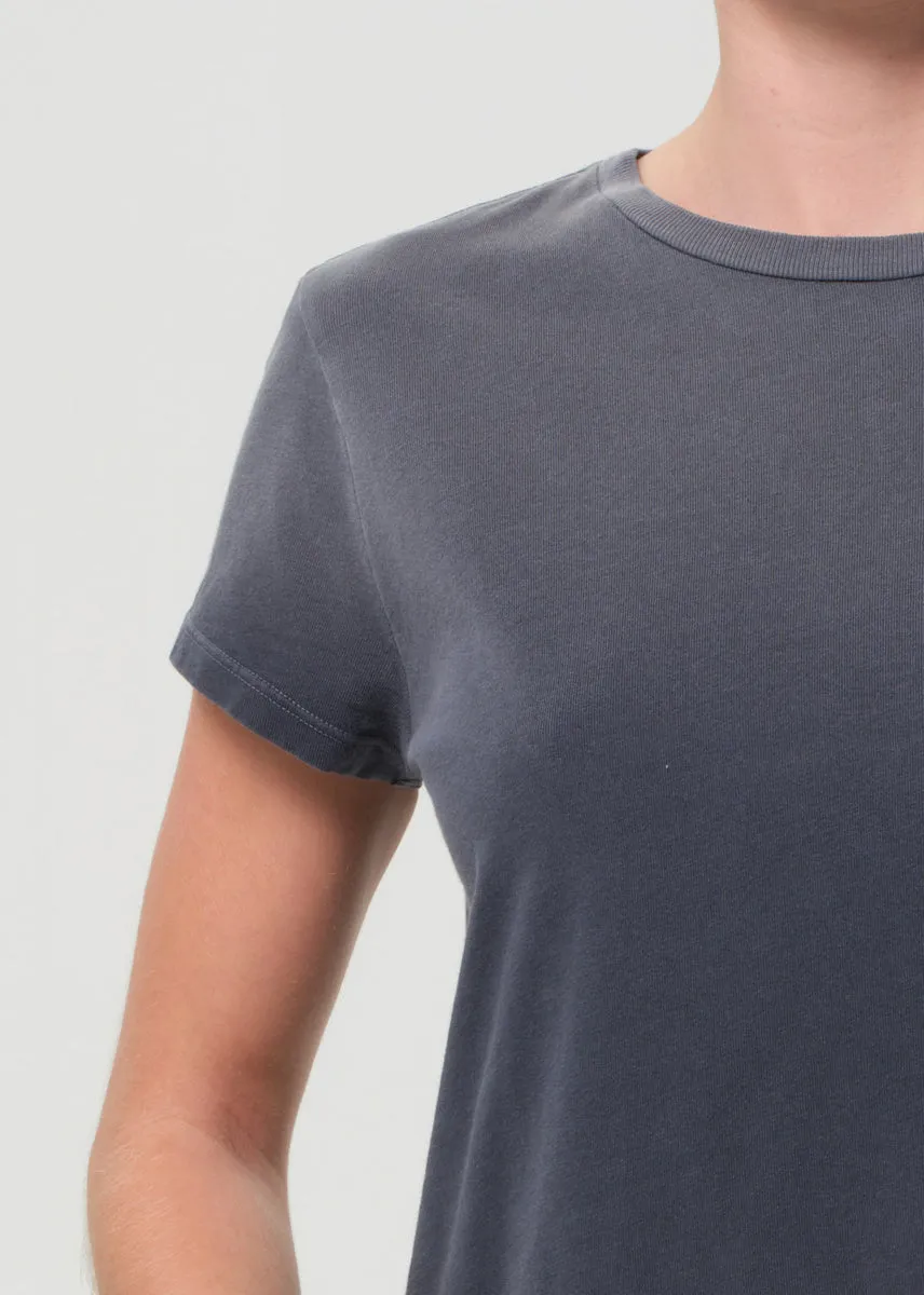 Adine Tee: Shrunken Tee in Windstorm