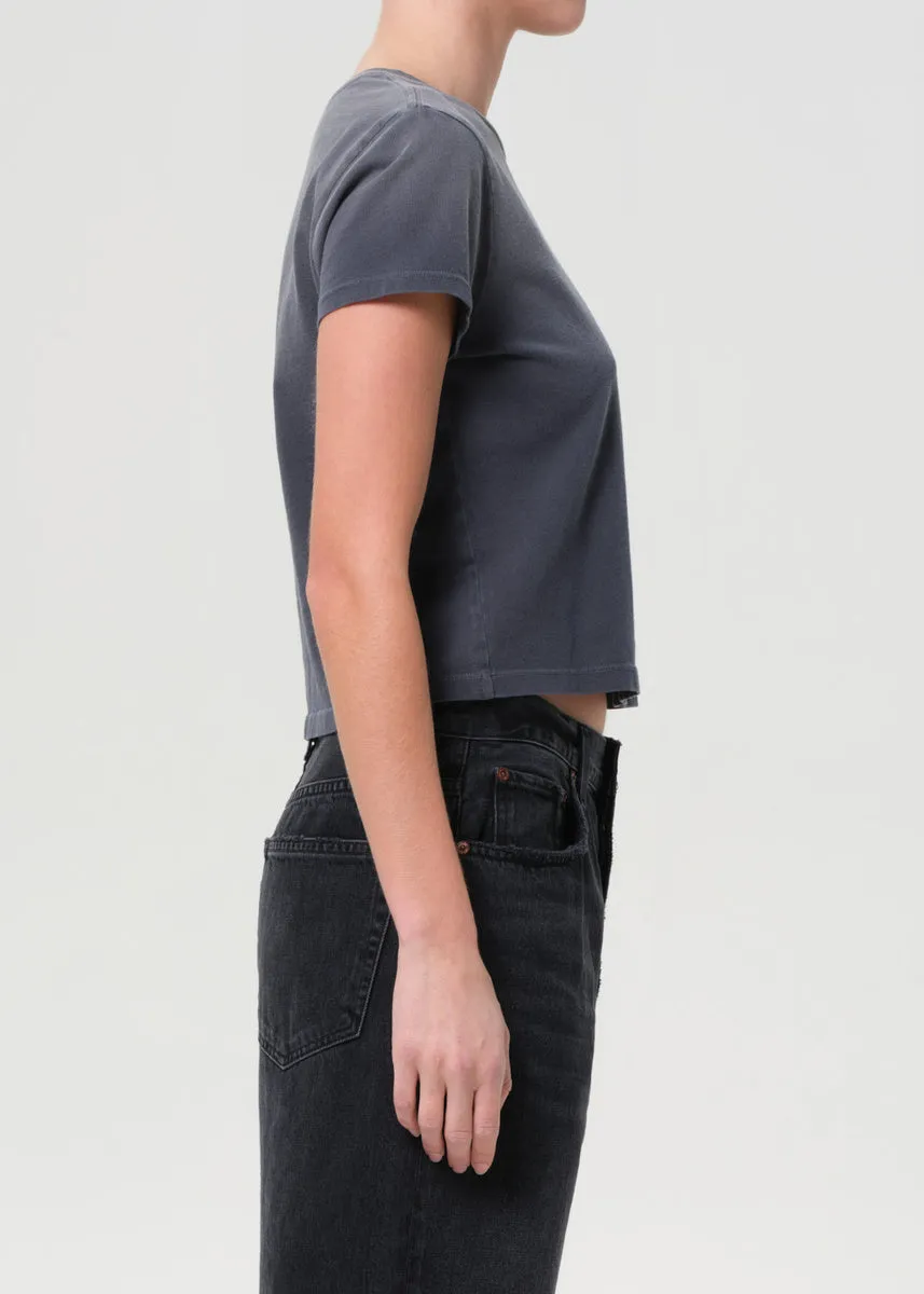 Adine Tee: Shrunken Tee in Windstorm