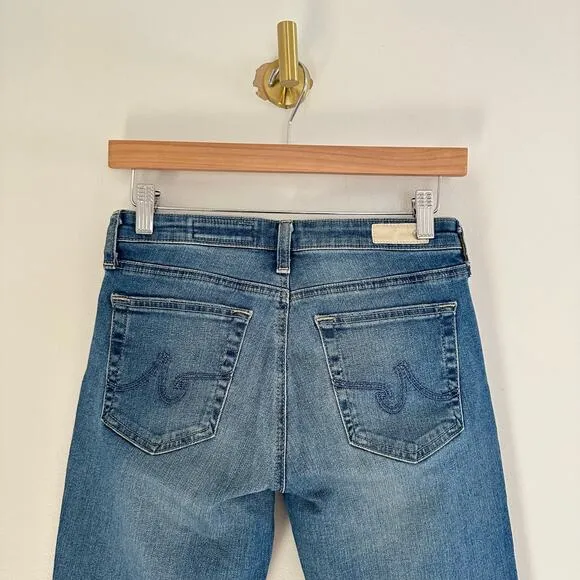 Adriano Goldschmied The Prima Cigarette Crop Mid Rise Jeans Blue 26