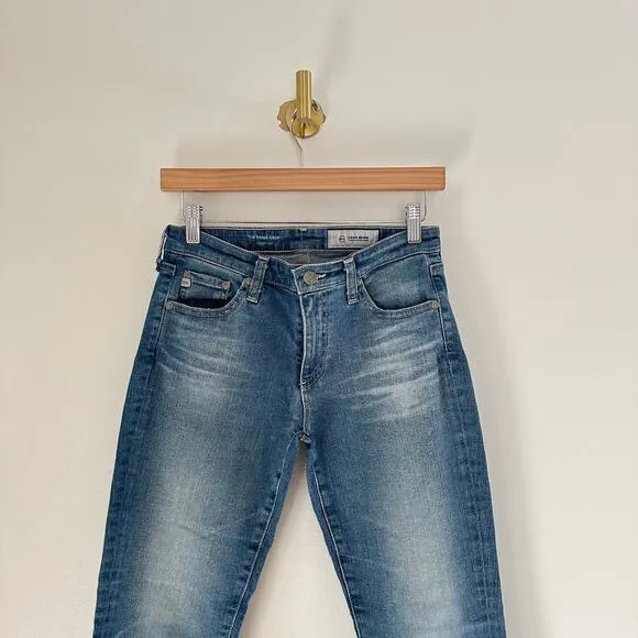 Adriano Goldschmied The Prima Cigarette Crop Mid Rise Jeans Blue 26