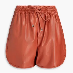 A.L.C. Ryder Shorts Vegan Leather Elastic Drawstring Waist