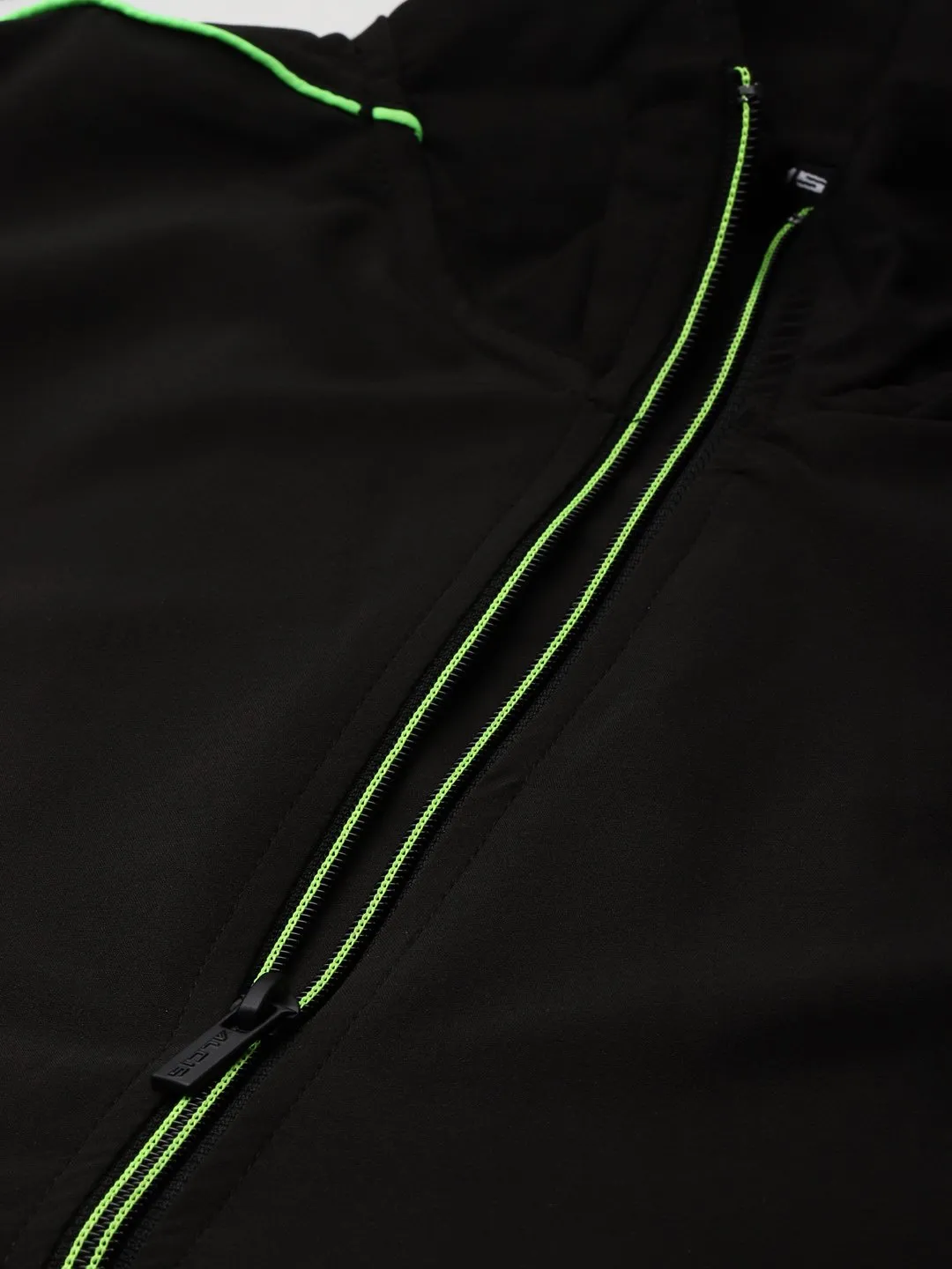 Alcis Men Colorblocked Black Jacket