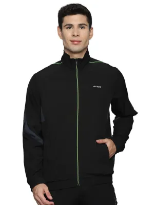 Alcis Men Colorblocked Black Jacket
