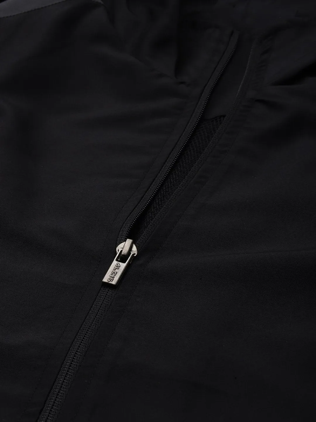 Alcis Men Striped Black Jacket