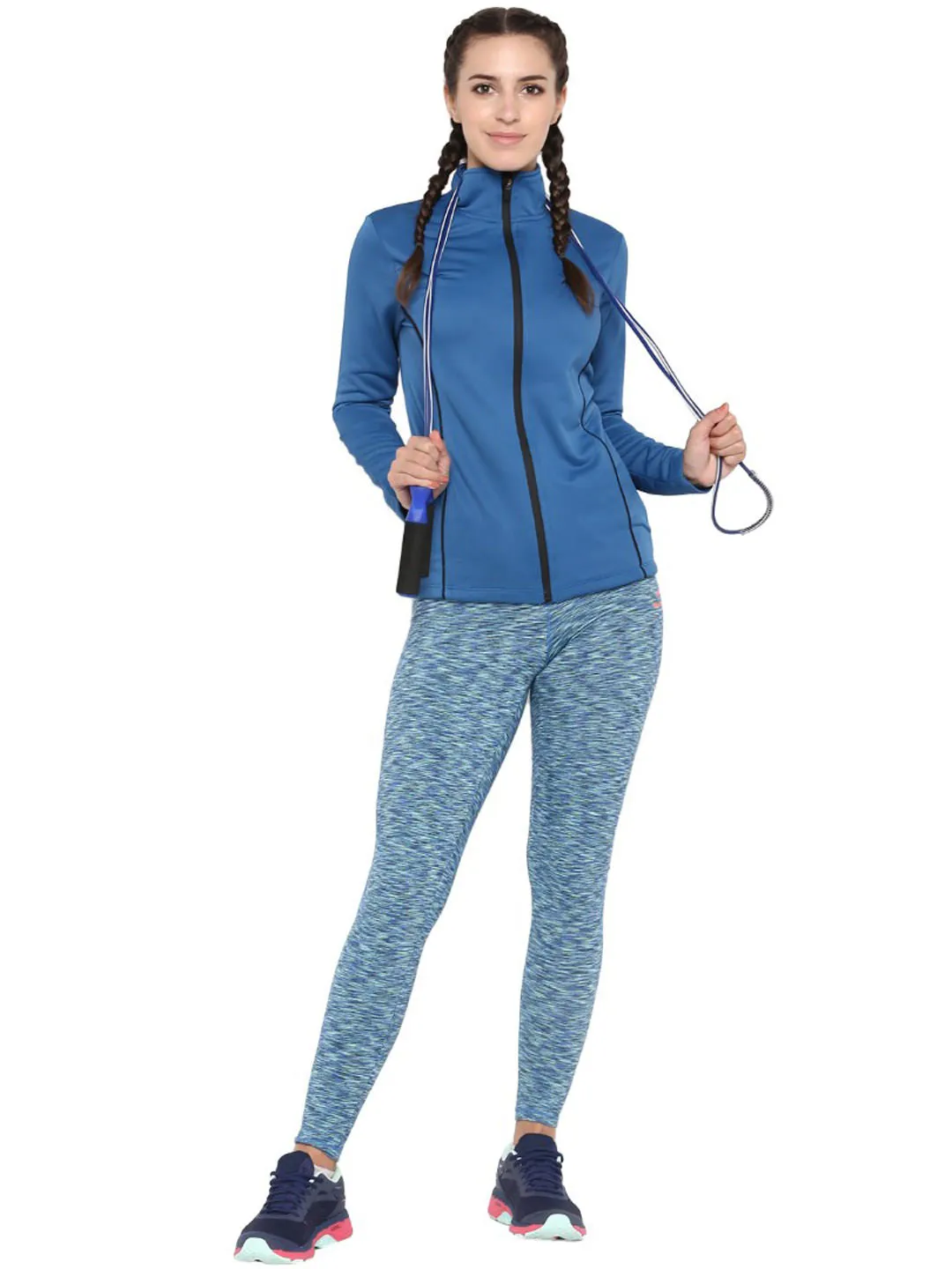 Alcis Women Blue Solid Jackets