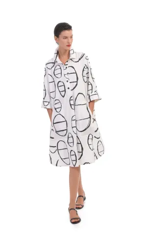 Alembika Cotton Print Shirtdress