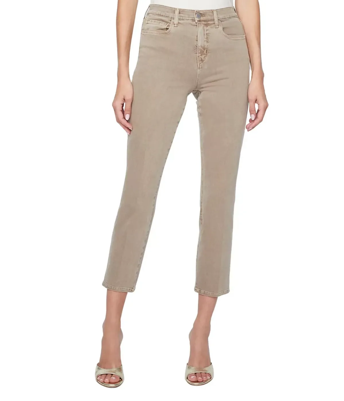 Alexia High Rise Crop Cigarette Jean in Rye
