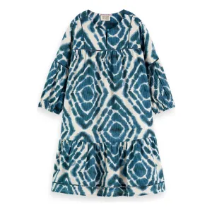 All-Over Printed Ladder Tape Dress
