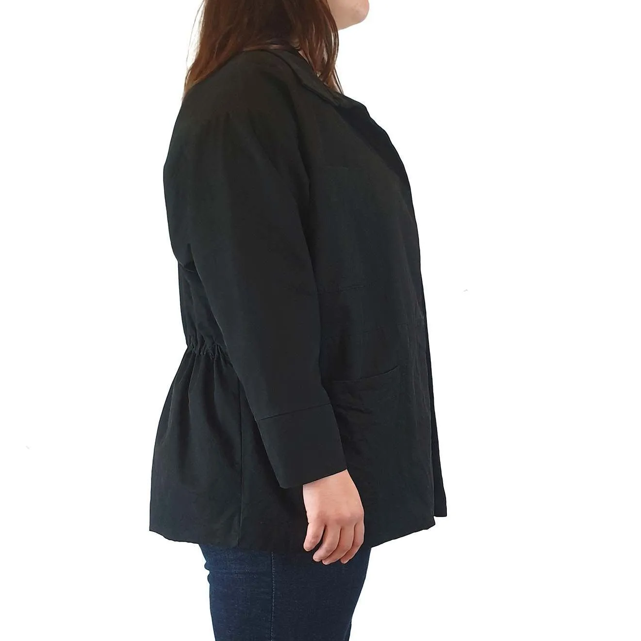 Alpha 60 black 100% cotton jacket size L