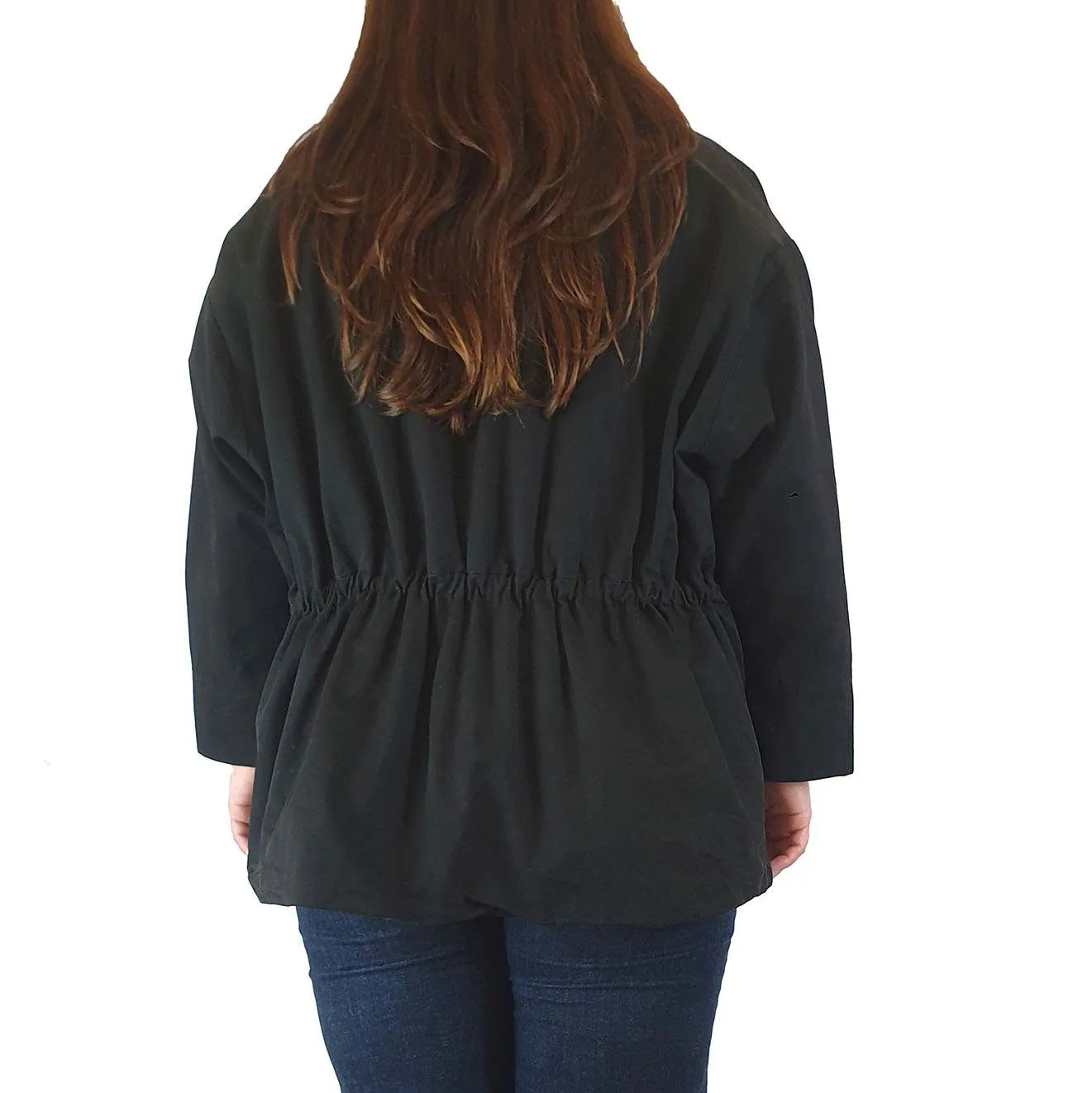 Alpha 60 black 100% cotton jacket size L