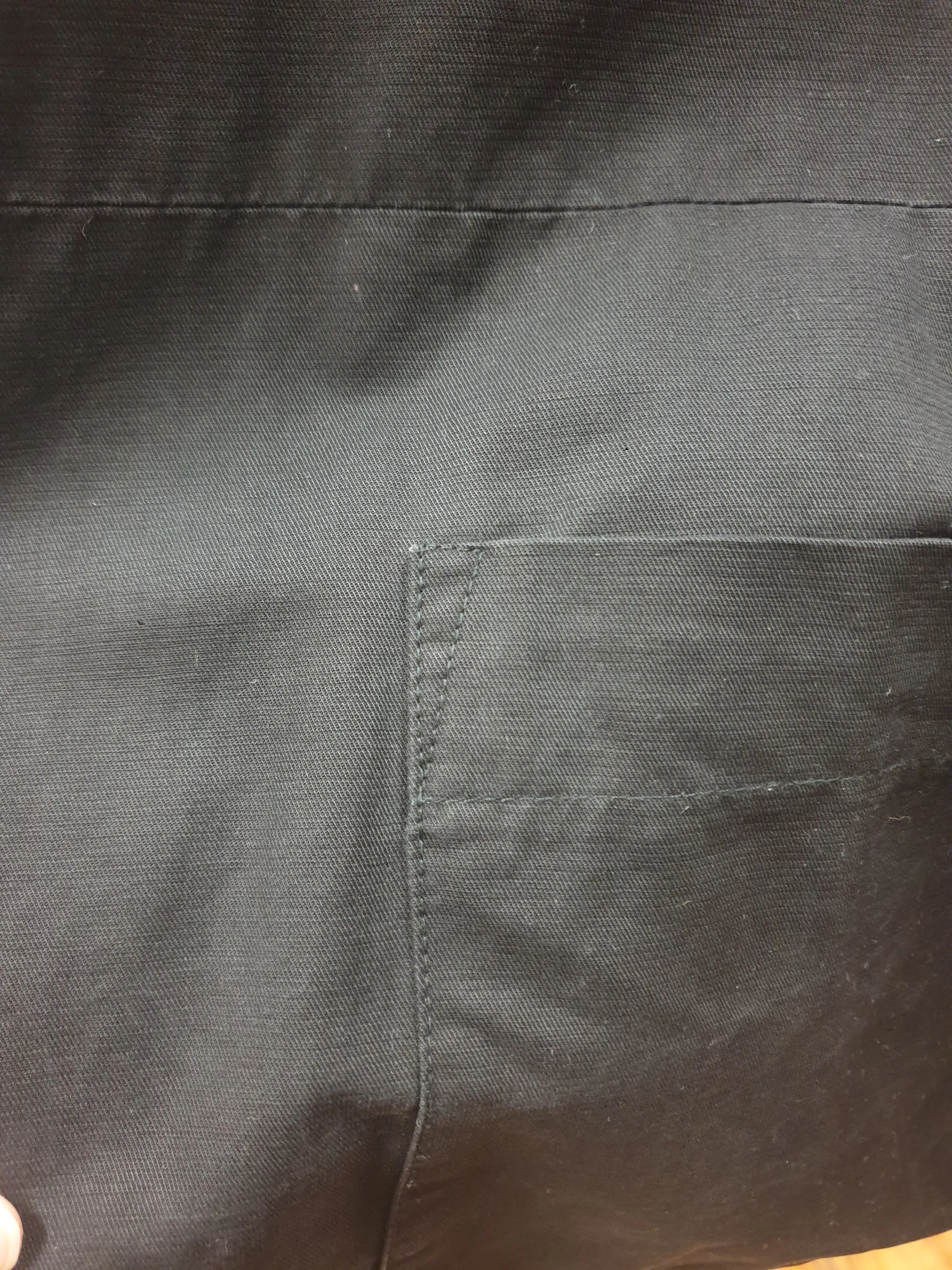 Alpha 60 black 100% cotton jacket size L