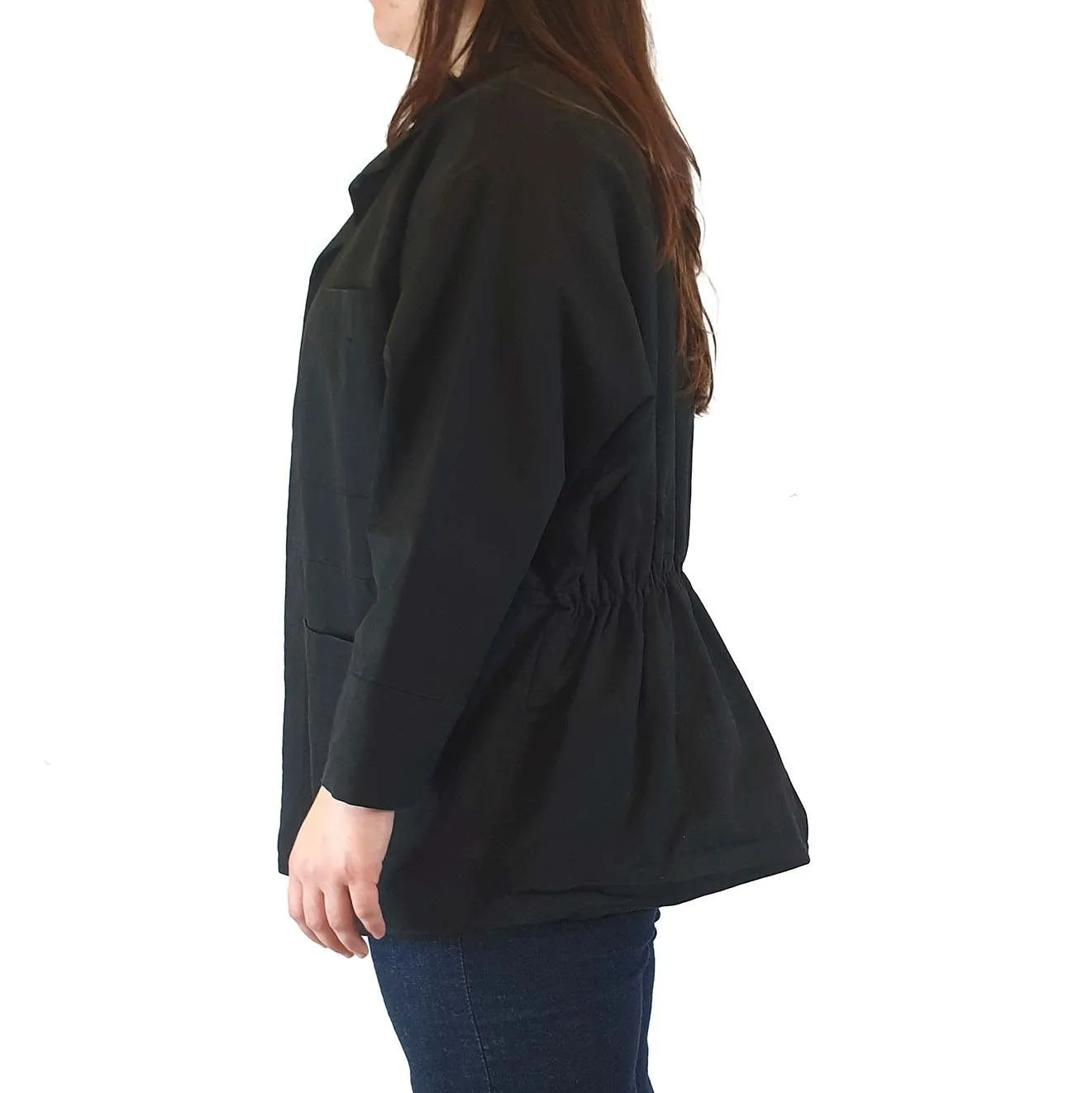 Alpha 60 black 100% cotton jacket size L
