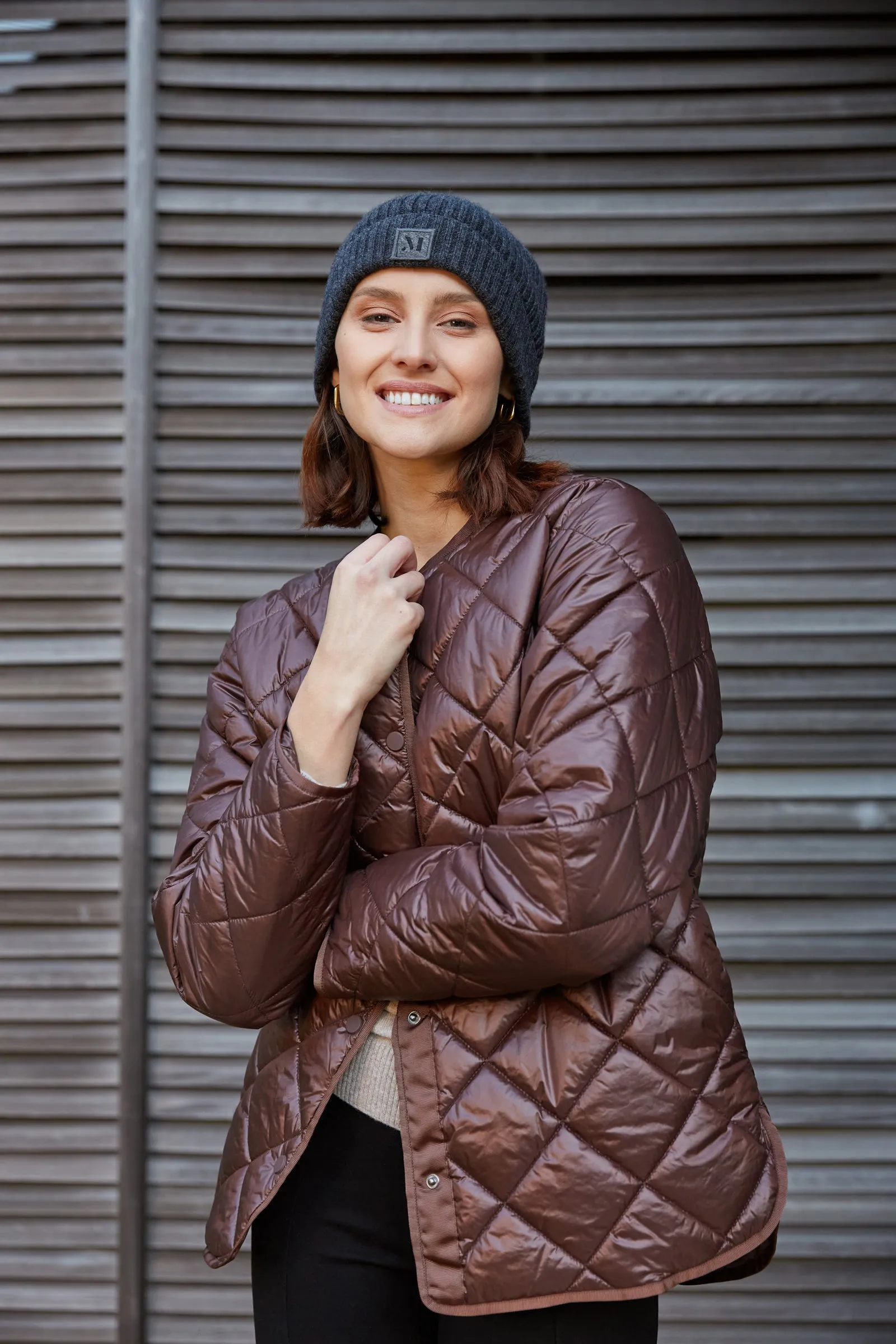 Alpine Quilted Jacket - Espresso
