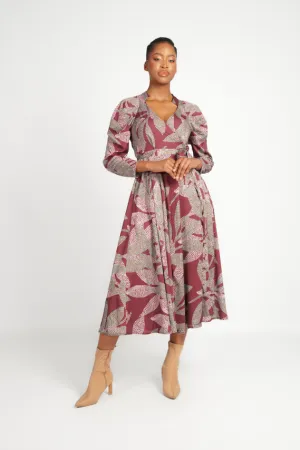 Amanda Laird Cherry Villiera  Dress