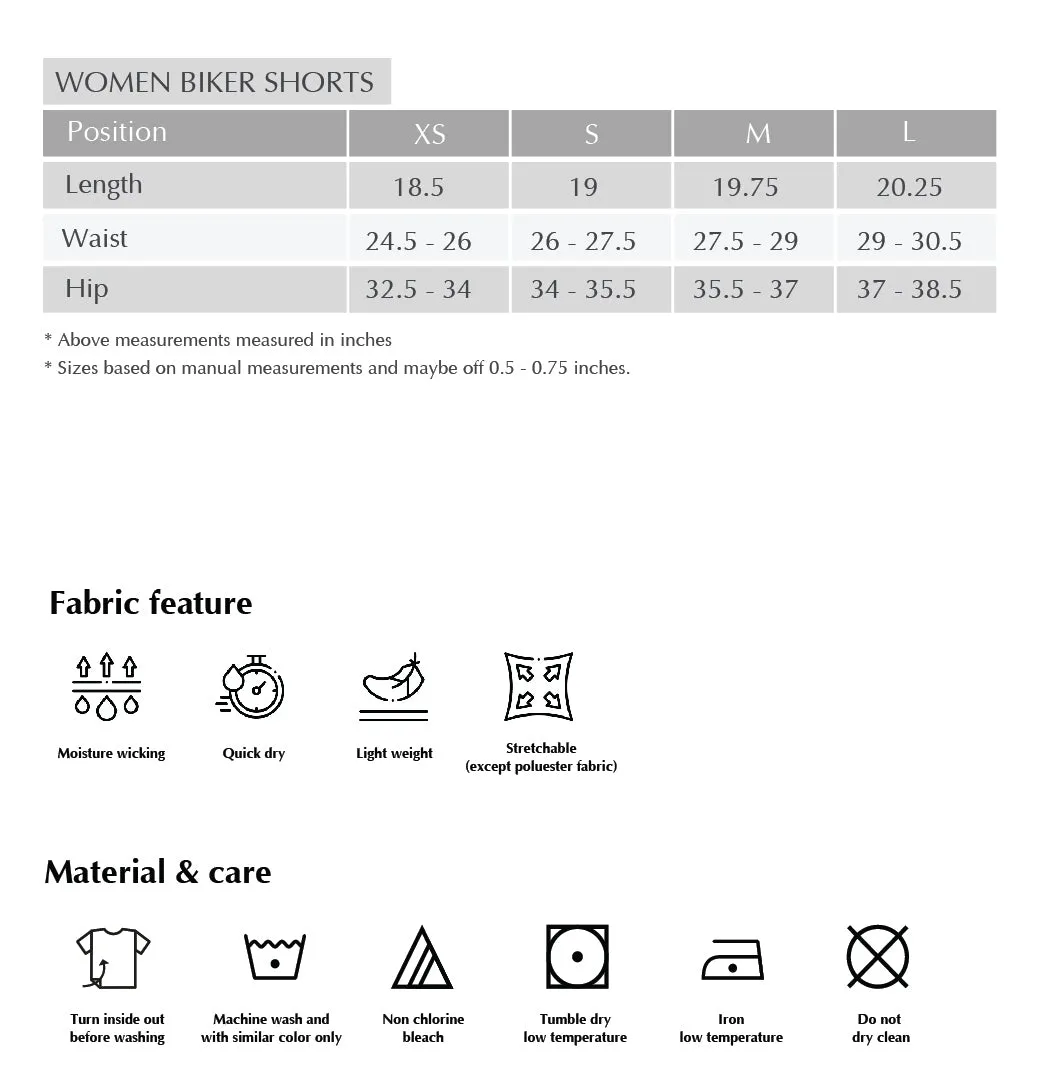 Amber Women Biker Shorts (Black)