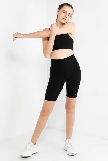 Amber Women Biker Shorts (Black)