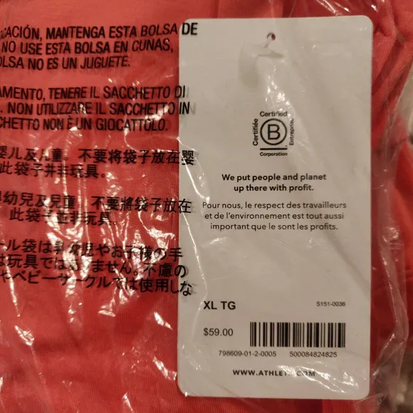 Athleta NEW Womens Activewear Release Wrap Skort Built-in Shorts Size XL Pink