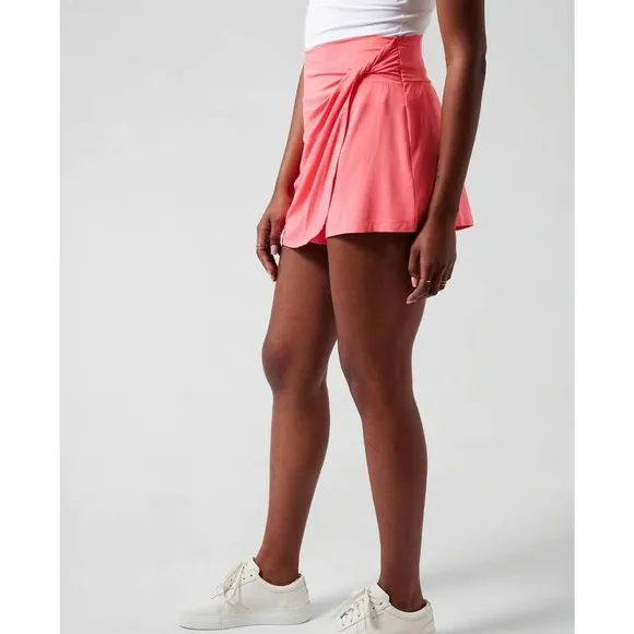 Athleta NEW Womens Activewear Release Wrap Skort Built-in Shorts Size XL Pink
