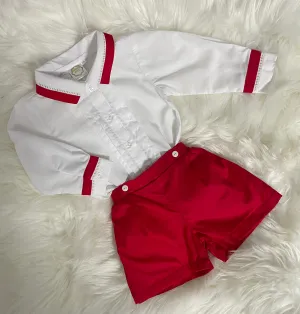 Aurora Royal “Louis” Long Sleeved Outfit - 6m