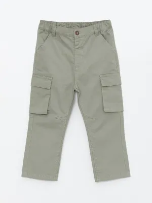 Baby Boy Cargo Pants with Elastic Waist