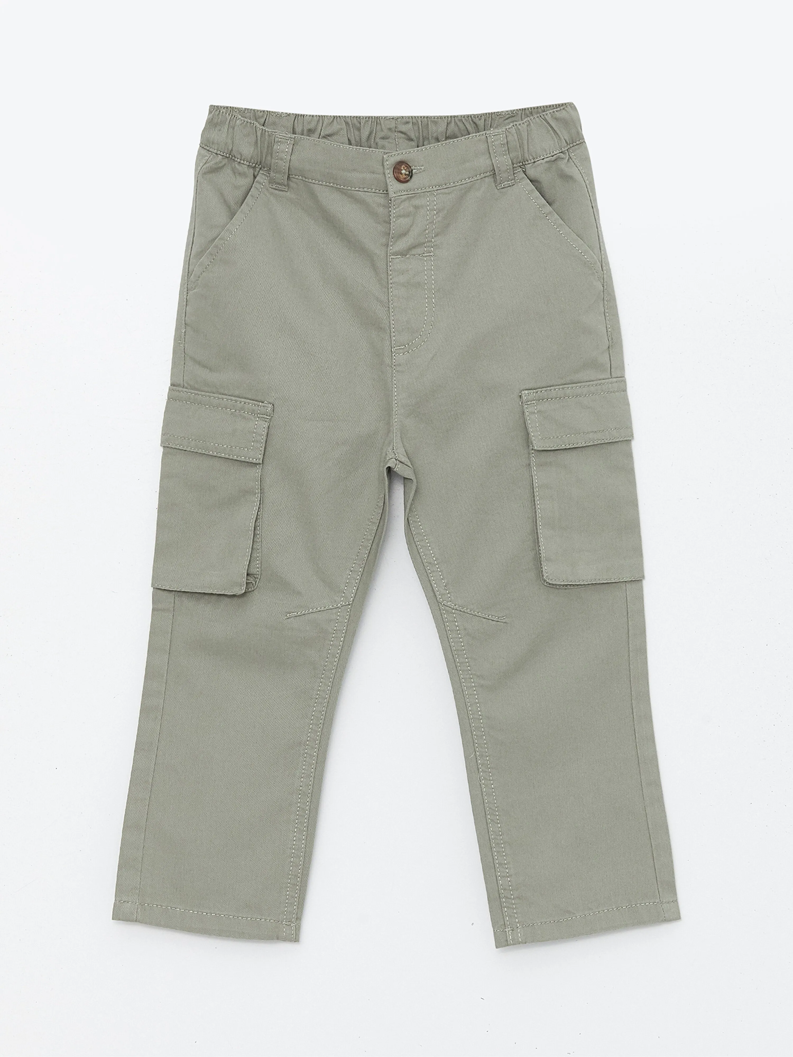 Baby Boy Cargo Pants with Elastic Waist