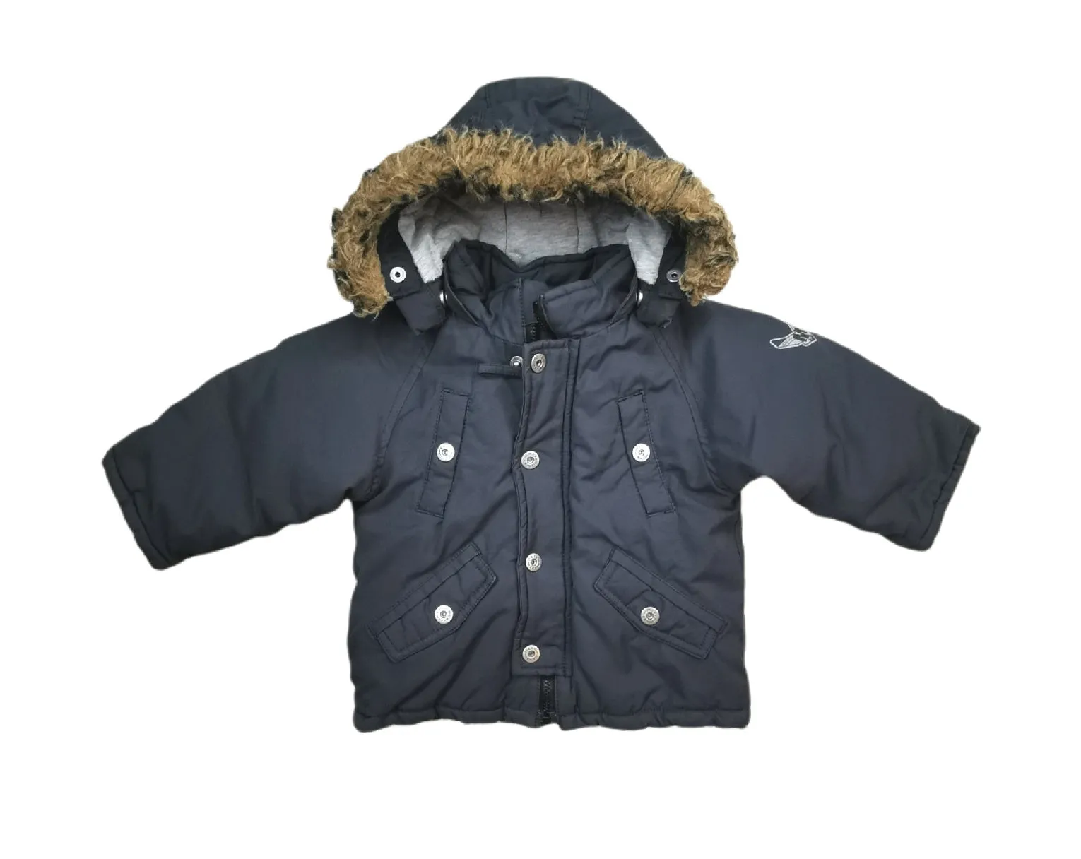 BABY BOY SIZE 12 MONTHS - MEXX, Warm Winter Jacket, Hooded VGUC B41