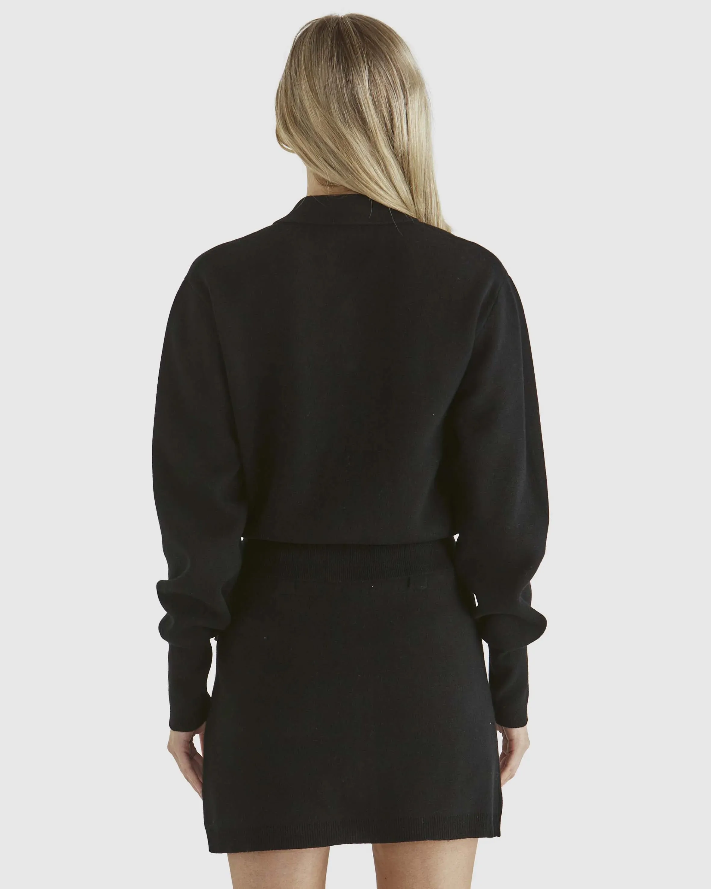 Baldwin Knit Jacket Black