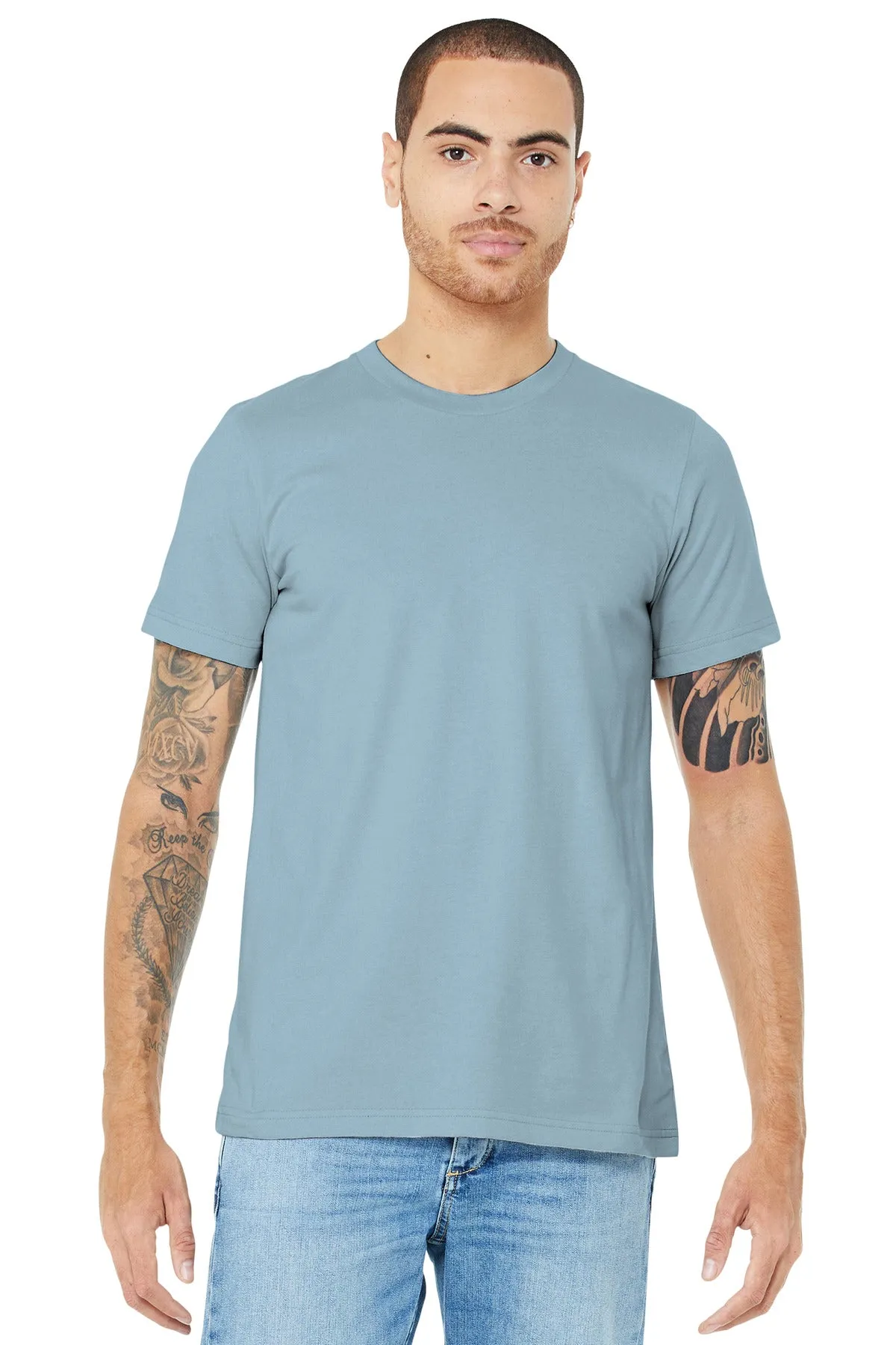 BELLA CANVAS  Unisex Jersey Short Sleeve Tee. BC3001 Light Blue