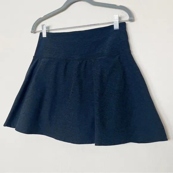 Beyond Yoga Spacedye Hot Shot Circle Skort in Darkest Night